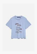 Vero Moda VMMIRANDA - Print T-shirt - brunnera blue