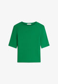 Tommy Hilfiger RIBBED SLIM HALF SLEEVE T-SHIRT - Print T-shirt - nouveau green
