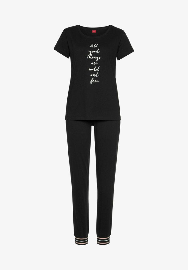 s.Oliver Pyjama set - schwarz