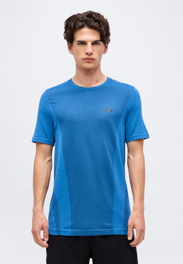 Under Armour VANISH SEAMLESS - Sports T-shirt - aegean blue/ultimate black