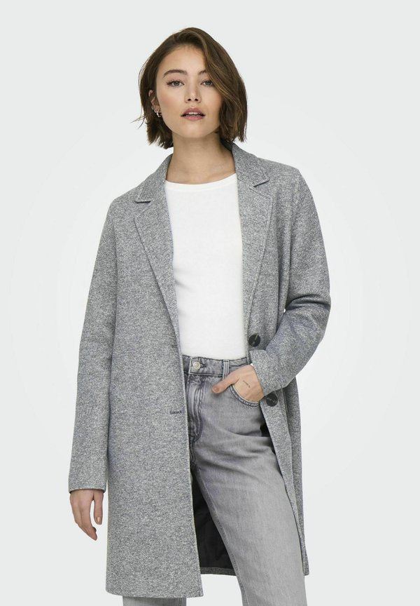 ONLY ONLSEDONA - Short coat - light grey melange
