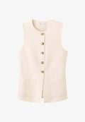 Mango ADULT - Waistcoat - off-white