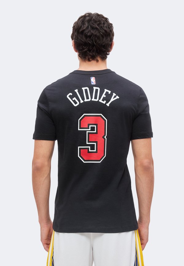 Nike Performance NBA CHICAGO BULLS TEE JOSH GIDDEY - Club wear - black