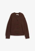 TOM TAILOR Cardigan - dark pecan brown melange