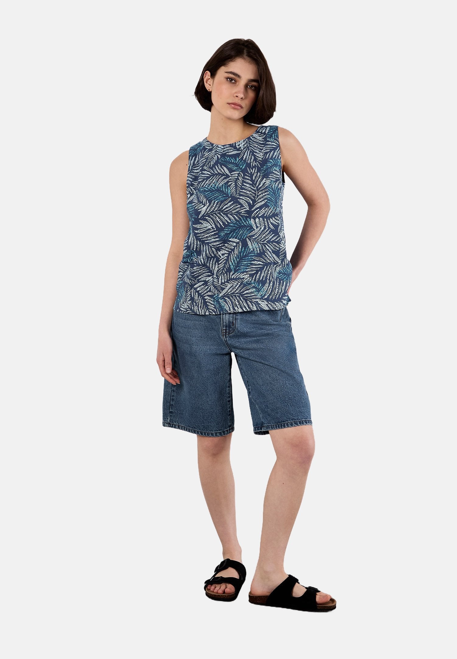 Apricot BATIK LEAF PRINT
