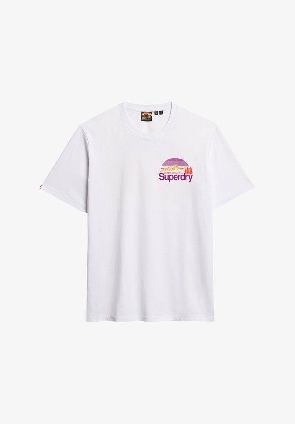 Superdry & Co CORE LOGO GREAT OUTDOORS CHEST - Print T-shirt - optic