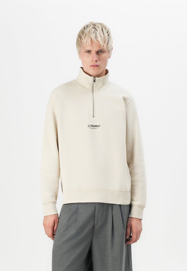 Jack & Jones Half zip Printed Half zip - Sweatshirt - moonbeam