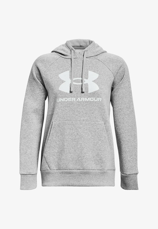 Under Armour RIVAL FLEECE BIG LOGO - Hoodie - mod gray light heather