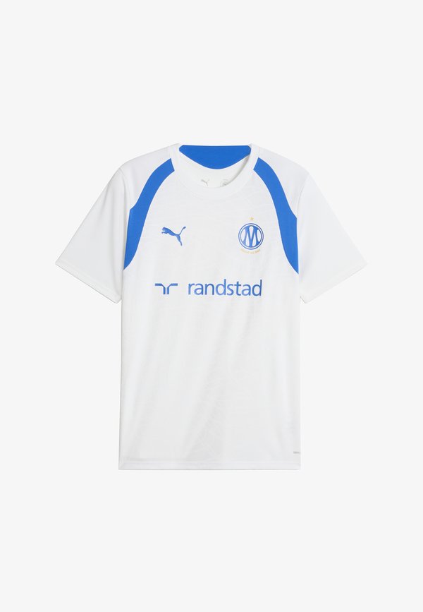 Puma OLYMPIQUE MARSEILLE TRAINING JERSEY - Sports T-shirt - white- team royal
