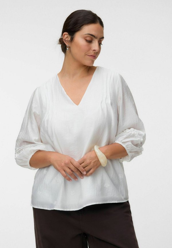 Vero Moda Curve TOP VMCLESLIE TOP - Blouse - cloud dancer