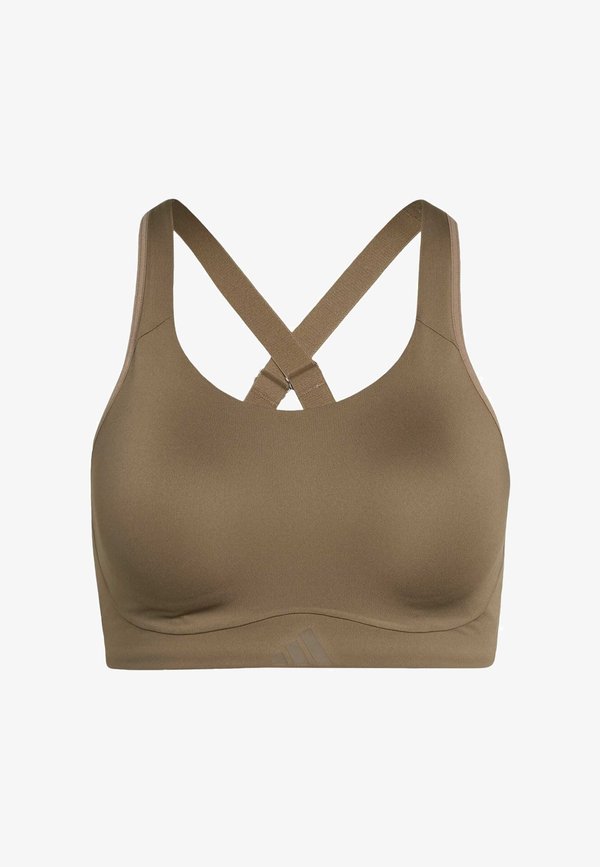 adidas Performance OPTIMÉ WORKOUT HIGH SUPPORT BRA - High support sports bra - khaki six