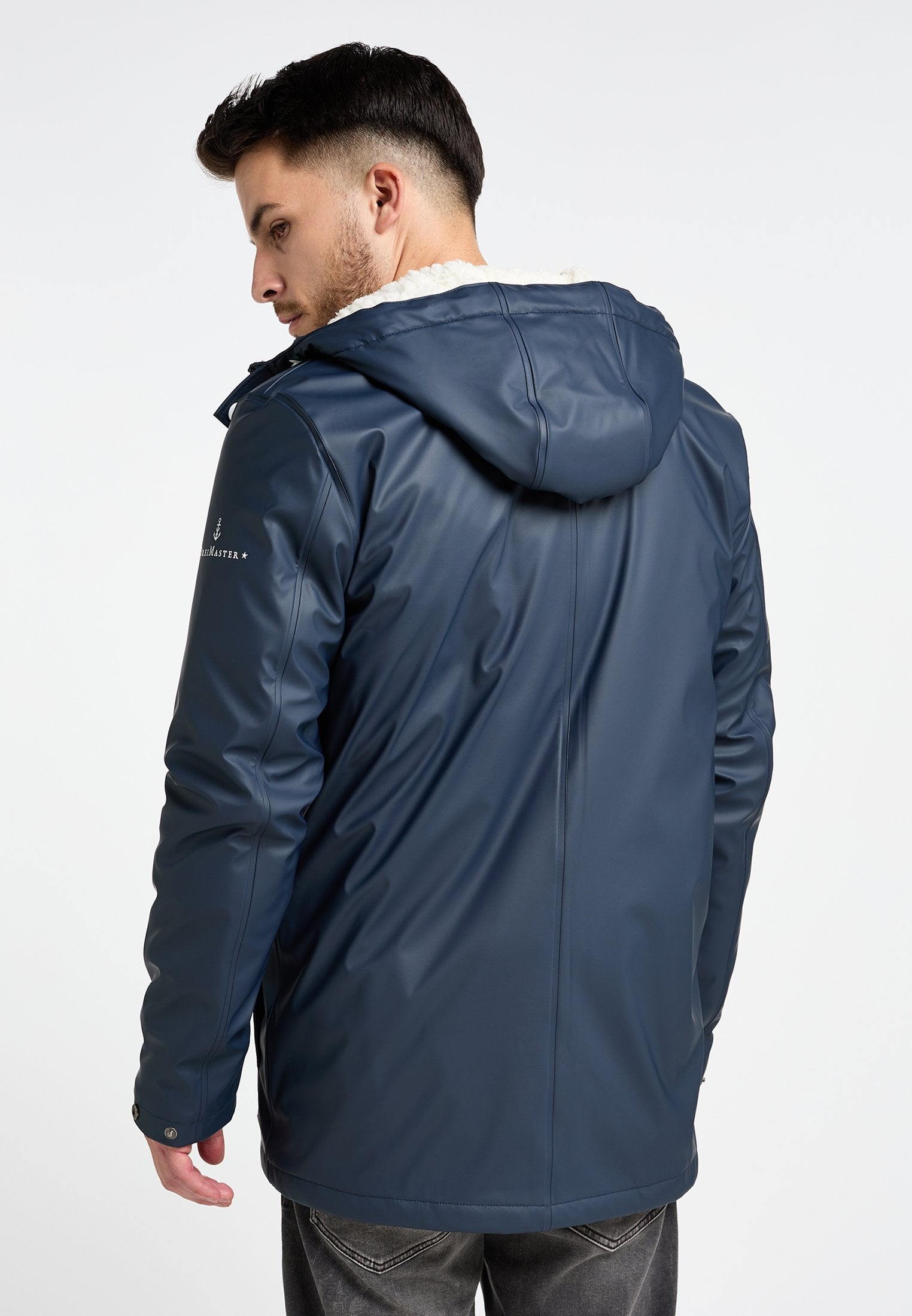 DreiMaster DREIMASTER REGENJACKE MIT WEBPELZFUTTER IN TEDDYOPTIK DRYMASTER