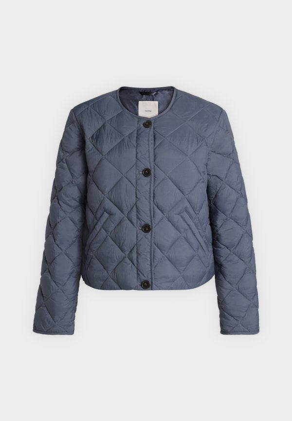 Calvin Klein SHORT QUILTED LINER - Light jacket - blue