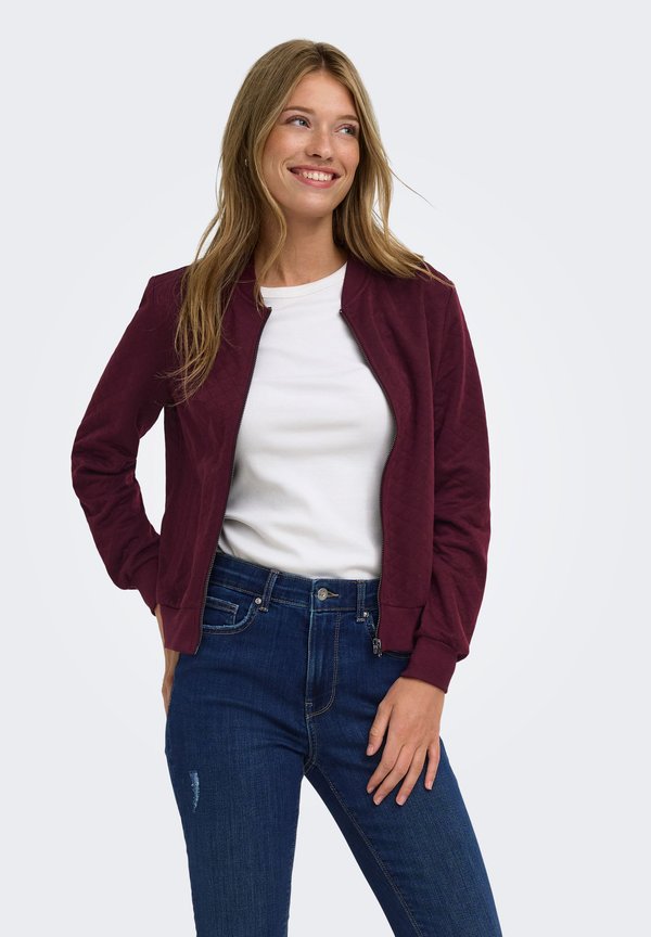ONLY ONLJOYCE L/S BOMBER SWT NOOS - Zip-up sweatshirt - fig