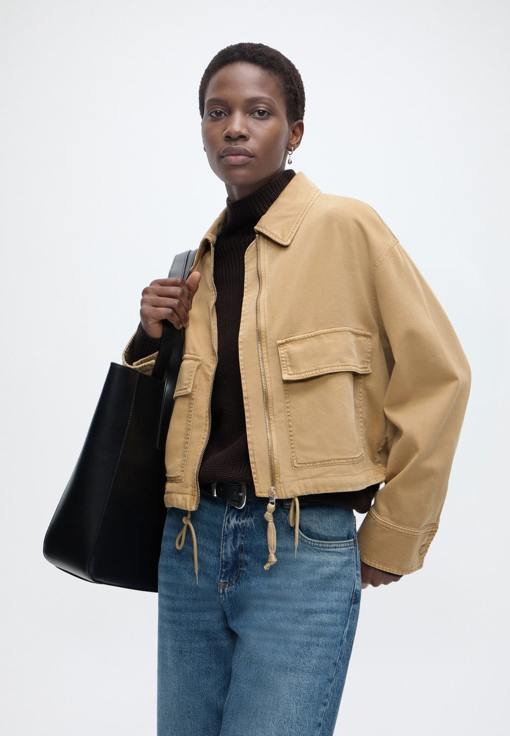 Marc O'Polo DENIM WOVEN OUTDOOR JACKETS, CROPPED BARN