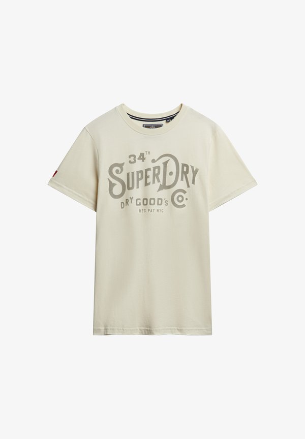 Superdry & Co HERITAGE BRAND  - Print T-shirt - riff white