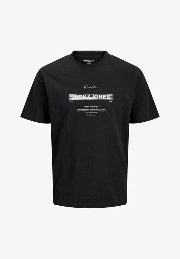 Jack & Jones Printed - Print T-shirt - black