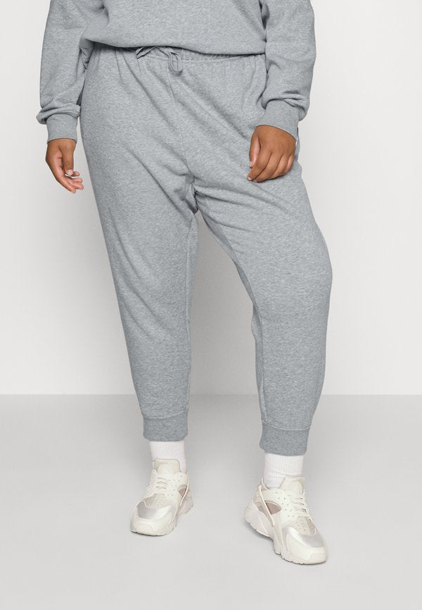 Nike Sportswear W NSW CLUB FLC MR STD - Tracksuit bottoms - dark grey heather/white