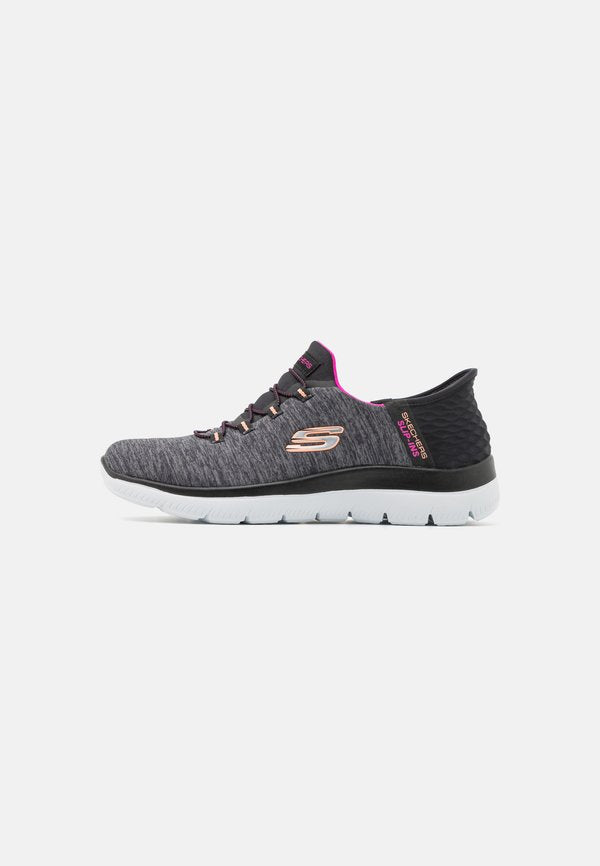 Skechers SUMMITS - Slip-ons - black mesh