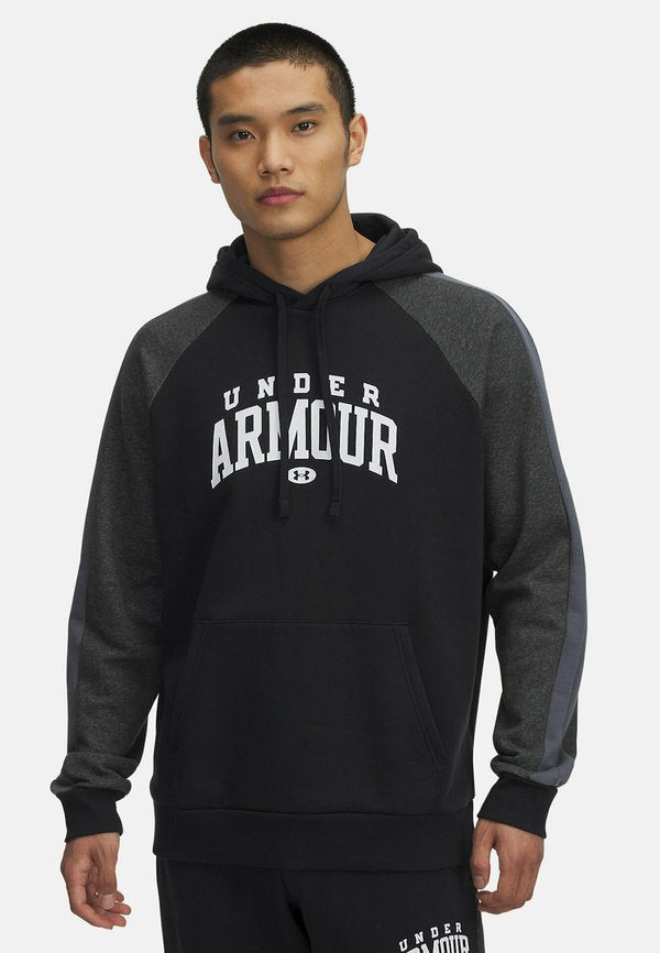 Under Armour Rival Fleece Colorblock - Hoodie - black