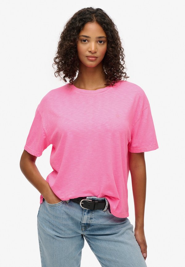Superdry & Co SUPERDRY - Basic T-shirt - fluro pink