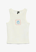 Vero Moda TANKTOP VMALLY TOP - Top - snow white