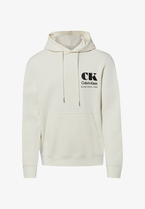 Calvin Klein Jeans LS 350TERRY EU GRAPHIC HOODIE - Hoodie - tofu