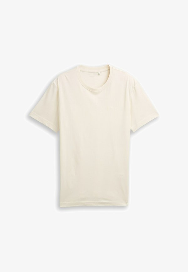 TOM TAILOR MIT LOGO - Basic T-shirt - gardenia white