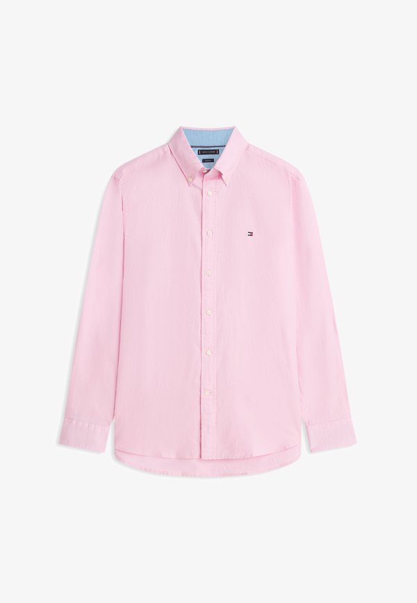 Tommy Hilfiger REGULAR FIT LINEN BLEND BUTTON-DOWN SHIRT - Shirt - classic pink