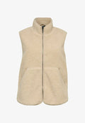 Vero Moda Curve Teddy VMJOSEFINE - Waistcoat - oatmeal