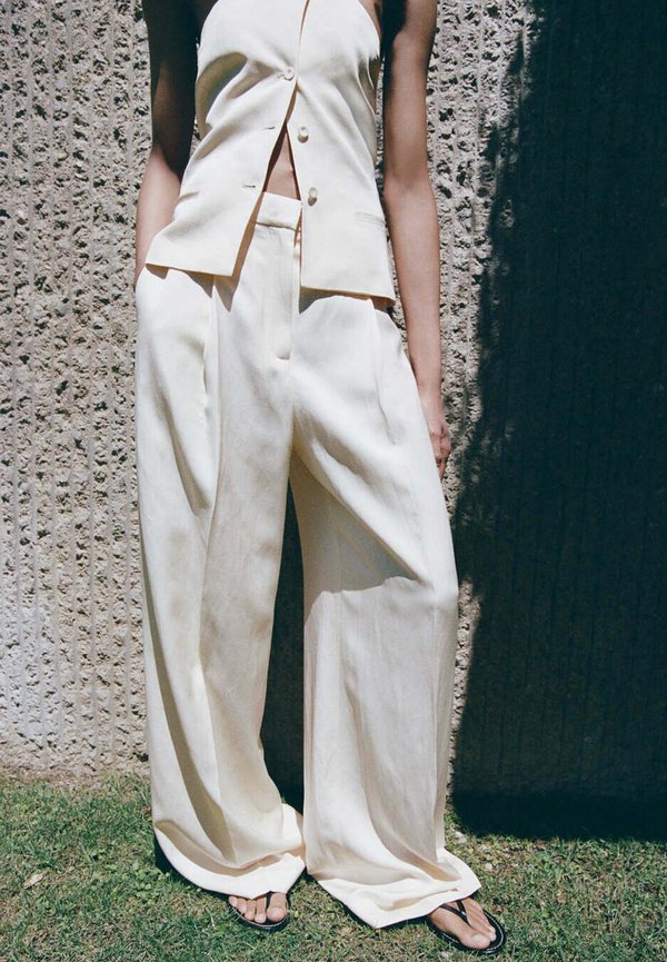 Mango ADULT - Trousers - off-white