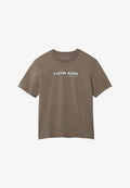 Calvin Klein Jeans SS 20S CALVIN RSRT PALMLF GRAPHI - Print T-shirt - taupe tone