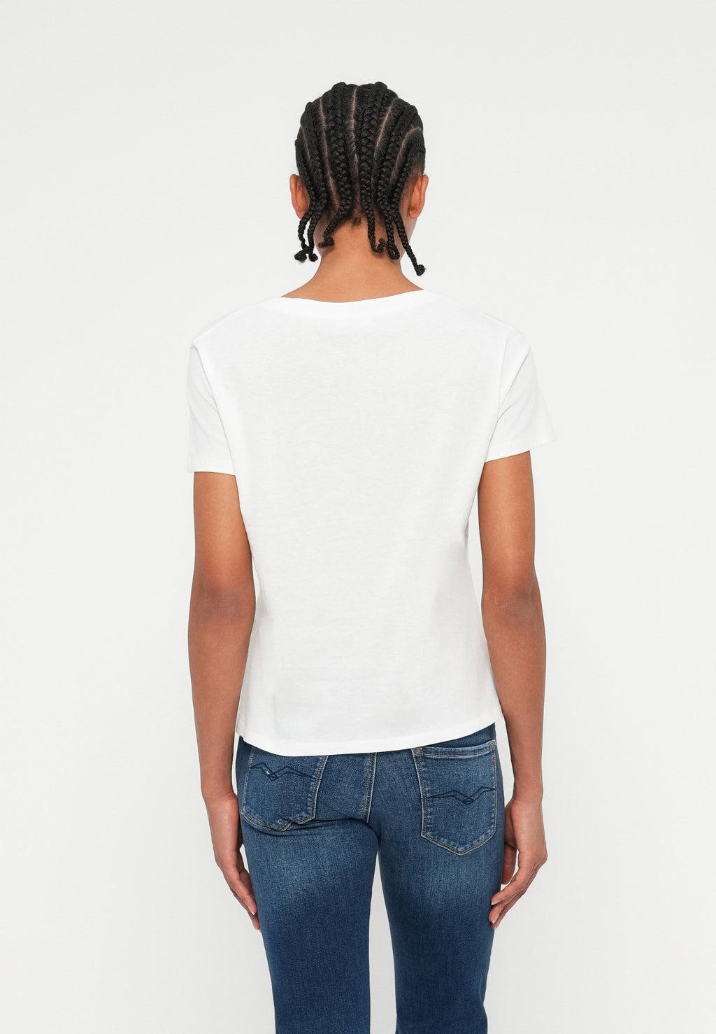 Replay V NECK LOGO 2 PACK