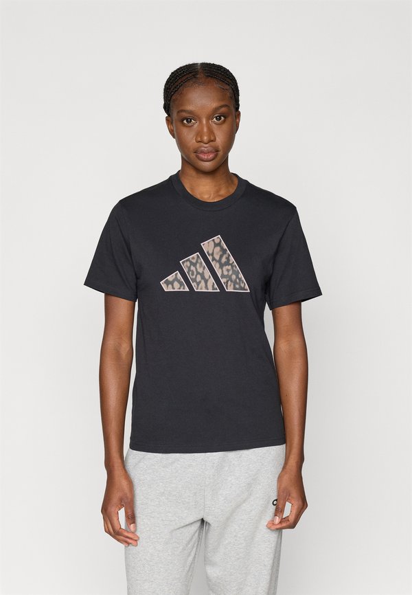 adidas Sportswear ANIMAL GRAPHIC - Print T-shirt - black