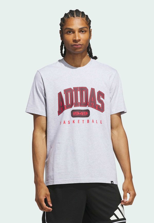 adidas Performance ADIDAS PERFORMANCE COLLEGIATE GRAPHIC T-SHIRT - Print T-shirt - light grey heather