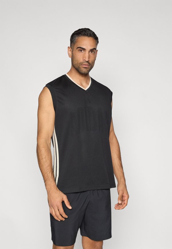 adidas Sportswear STADIUM MESH - Top - black/crystal linen/off white