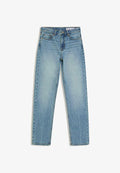 Bershka Mom Jeans - blue denim