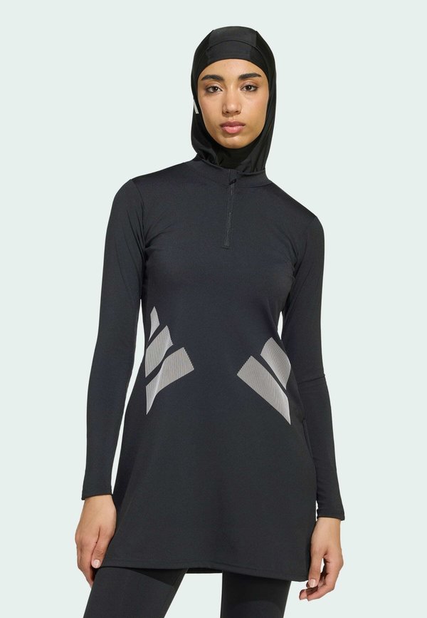 adidas Performance ADIDAS PERFORMANCE LOGO LONG SLEEVE SWIM TOP - Beach accessory - black/white
