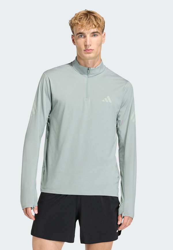 adidas Performance ADI365 ZIP - Long sleeved top - sage