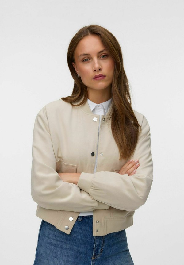 Vero Moda JACKET VMMAPLE LIGHT JACKET - Bomber Jacket - silver lining