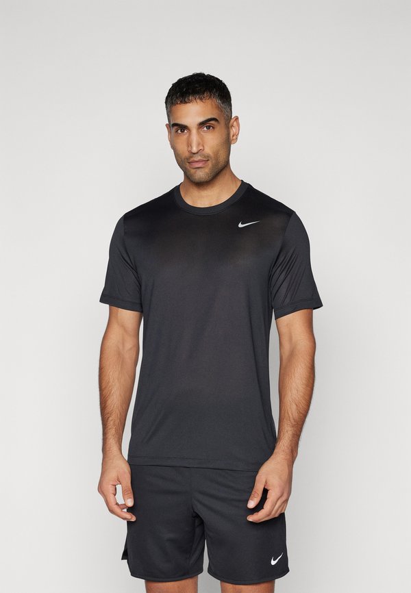 Nike Performance TEE RESET - Sports T-shirt - black/matte silver