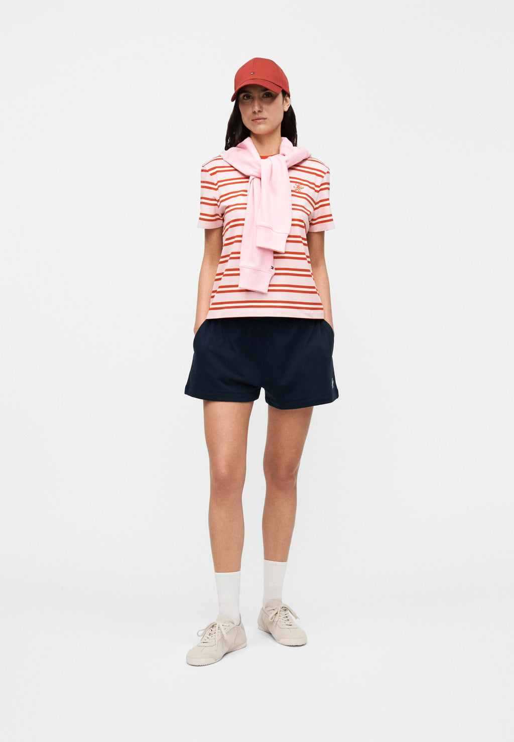 LOGO EMBROIDERY JERSEY CREW NECK T-SHIRT Media 2