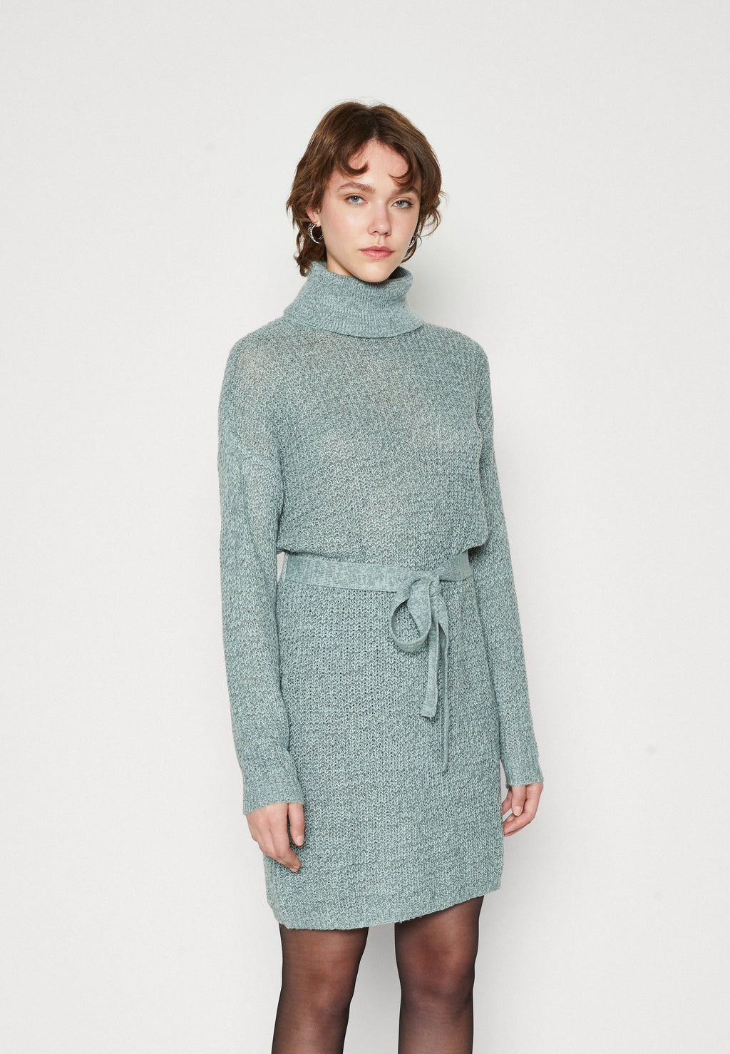 JDY JDYMEGAN COWLNECK BELT DRESS