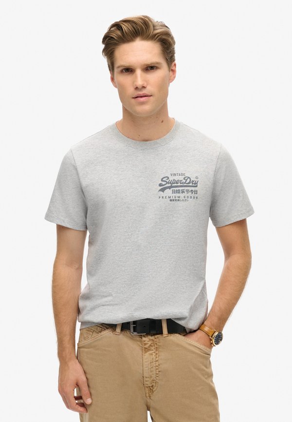 Superdry & Co Print T-shirt - flake grey marl