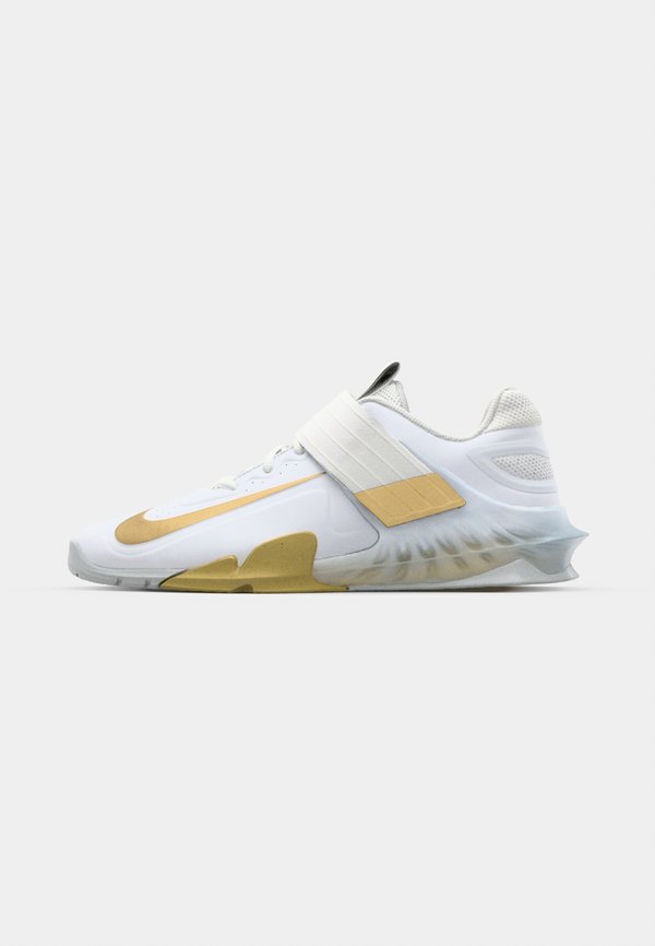 Nike Performance SAVALEOS - Training shoe - white/metallic gold/wolf grey/ photon dust