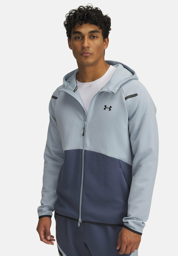 Under Armour UNSTOPPABLE FLEECE - Zip-up sweatshirt - harbor blue