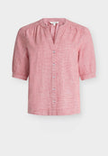 TOM TAILOR BLOUSE SHORTSLEEVES SLUB STRUCTURE - Blouse - cozy pink