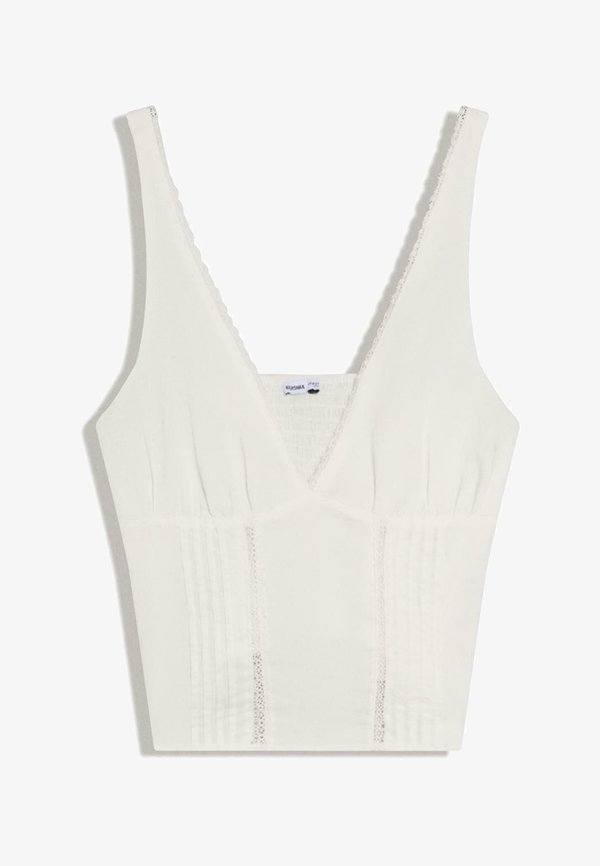 Bershka TOP - Blouse - white