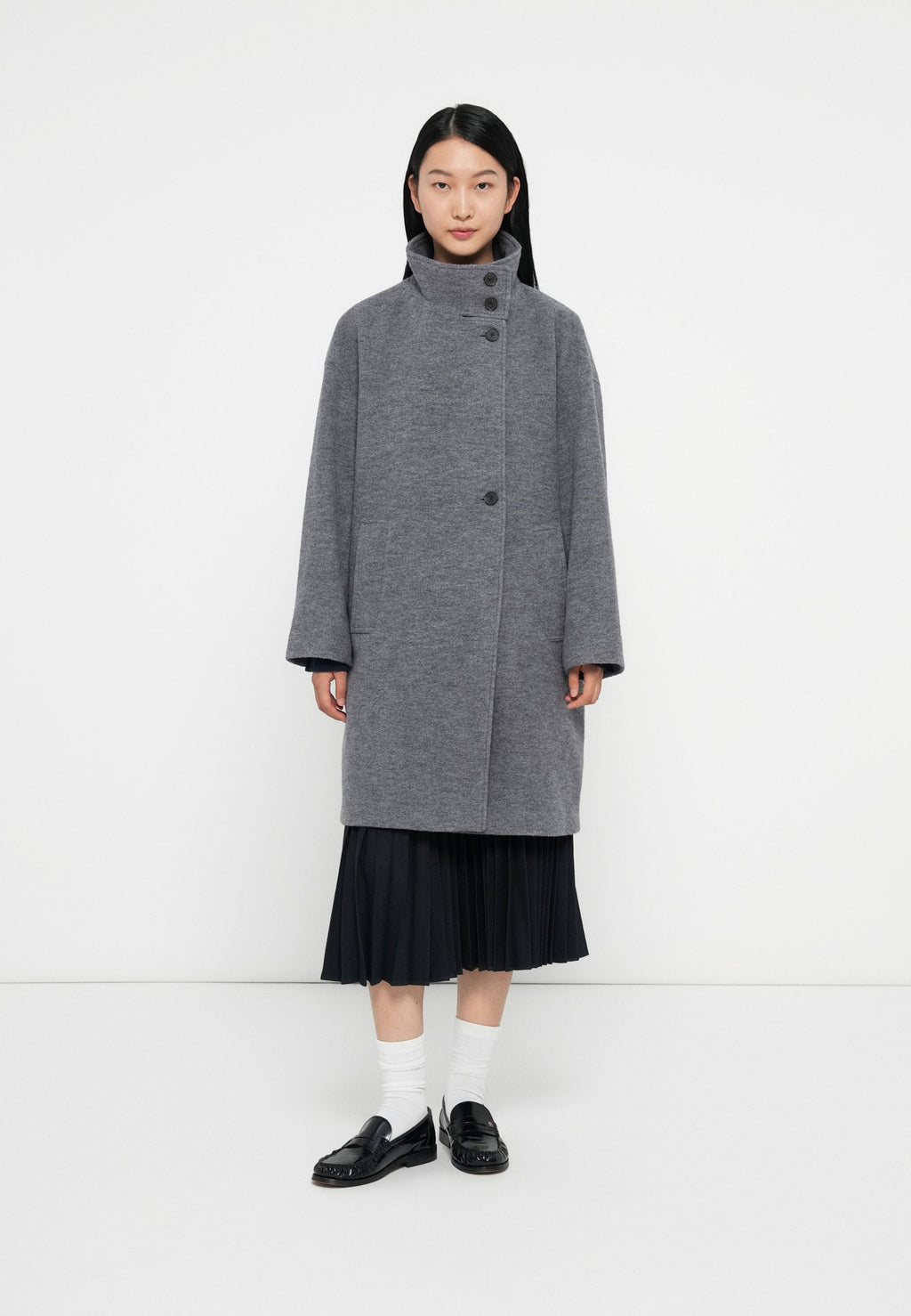 TEXTURE FUNNEL COAT Media 3