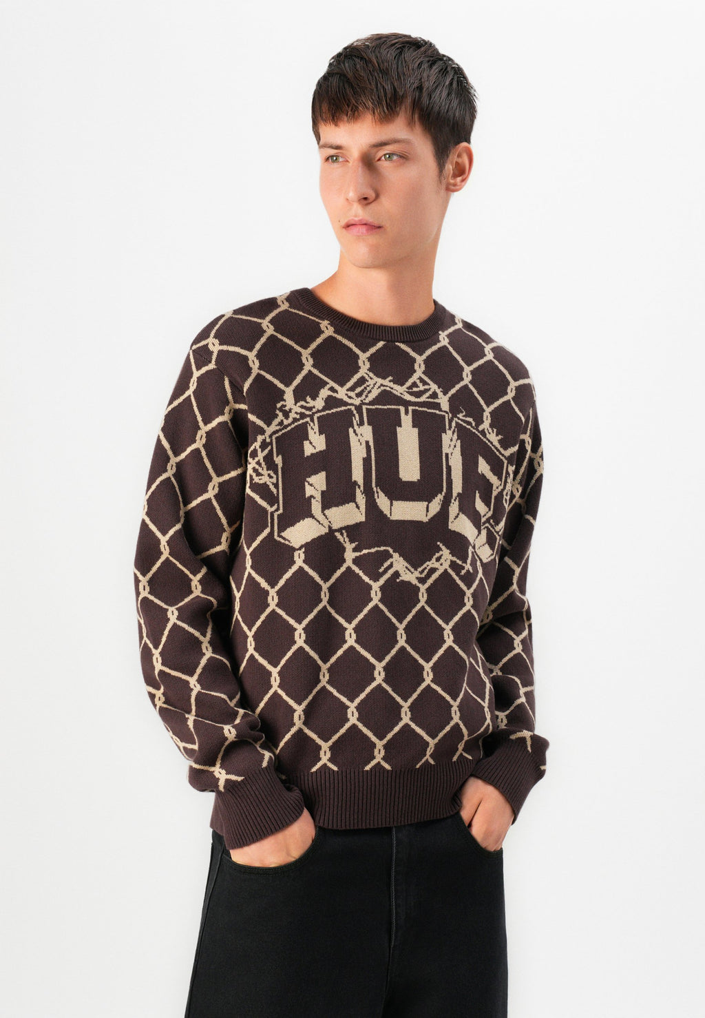 HUF BREAKTHROUGH CREW NECK SWEATER UNISEX